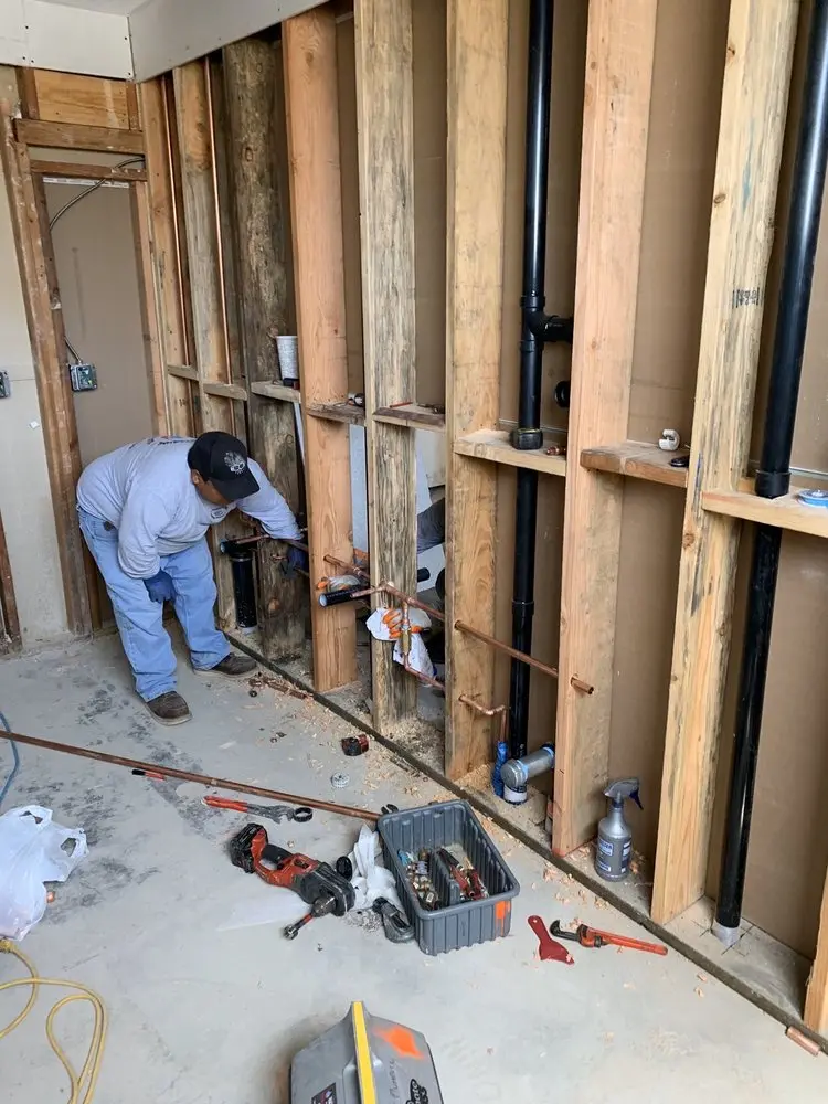 Commercial rough-in plumbing for Trenchless Sewer Repair in Boxboro